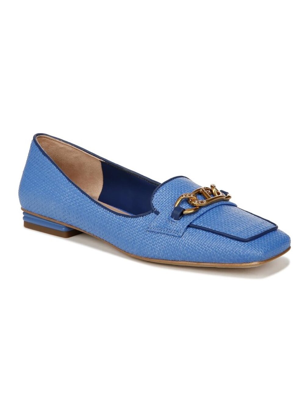 NWB Franco Sarto Womens Blue Woven Fabric L-tiari (9)